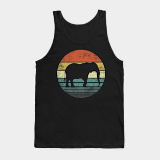 Elephant Lover Retro Vintage Zoo Animal Tank Top